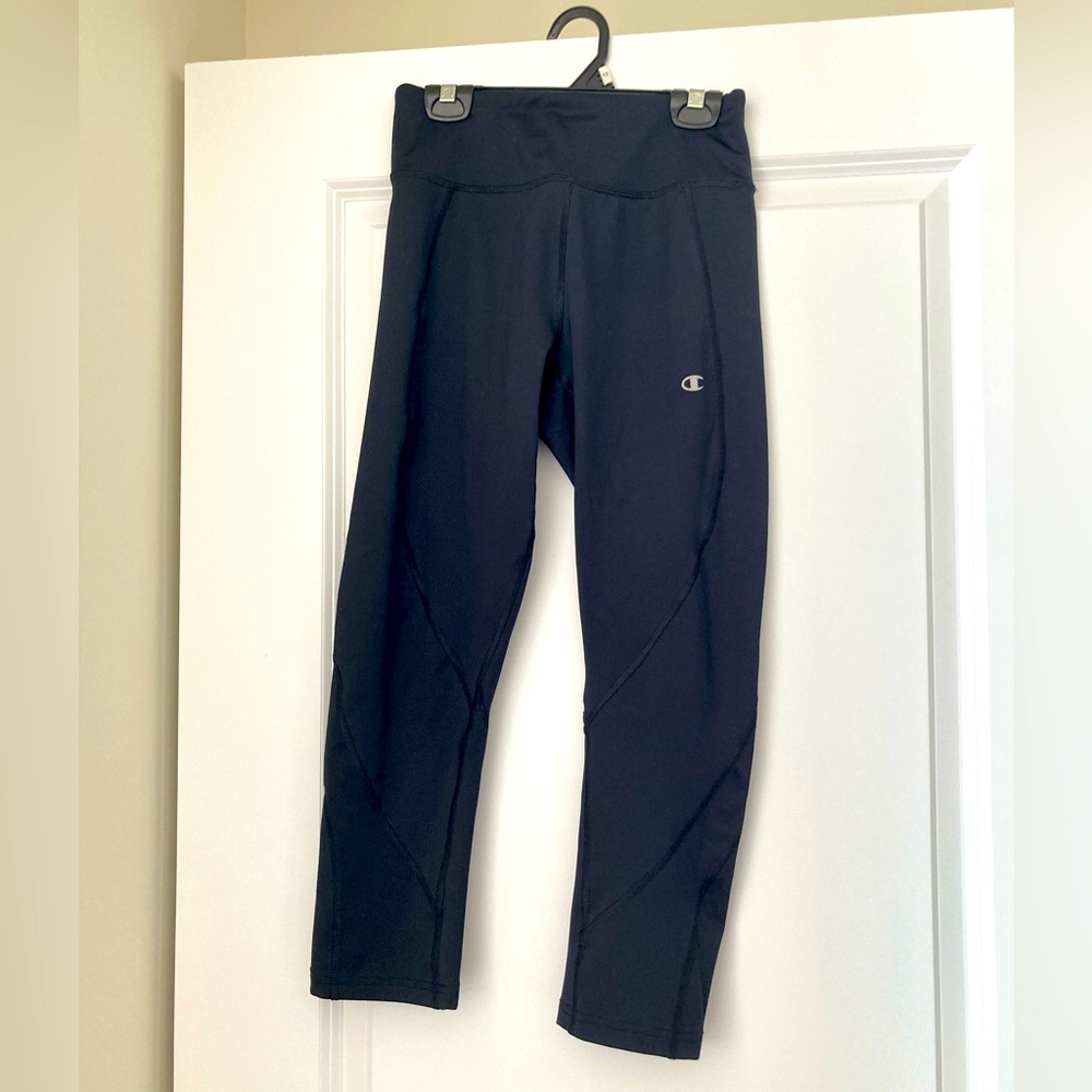 Champion cropped black leggings, size small